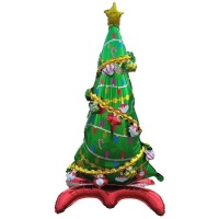 Globo para árvore de Natal com base decorada 1,26 m