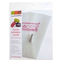 Saco de pasteleiro reutilizável de 35 cm com bico de aço - Scrapcooking