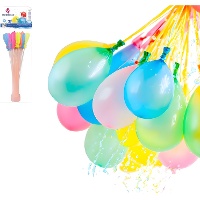 Conjunto de balões de água coloridos com enchimento automático - 37 unidades