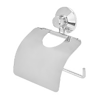 Suporte de parede para rolos de papel higiénico com tampa - 1 unid.