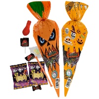 Bolsas de guloseimas de Halloween laranja - 1 unidade