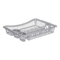 Suporte para pratos 45,5 x 36,5 x 8 cm cinzento ou branco - 1 peça