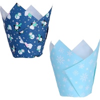 Cápsulas de papel tulipa para muffins congelados - PME - 24 unid.