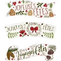 Obreias de Natal em francês - Scrapcooking - 3 unidades