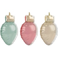 Balões decorativos de luz natalina 34 x 55 cm - 3 unidades