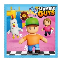 Guardanapos Stumble Guys 16,5 x 16,5 cm - 20 unidades