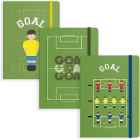 Caderno de Futebol de 14,5 x 10,5 x 1,5 cm