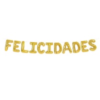 Balão com letras metálicas 41 cm