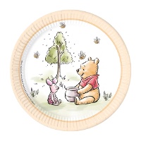 Pratos de Winnie the Pooh na Natureza de 23 cm - 8 unidades