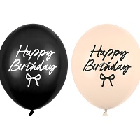 Balões de látex Elegant Happy Birthday de 30 cm - 50 unidades