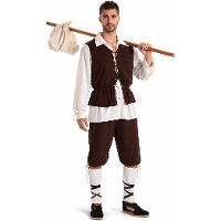 Fato de escudeiro medieval para homem