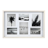 Moldura multi-fotos Paisagens para 3 fotos de 10 x 15 cm e 3 fotos de 13 x 18 cm - DCasa