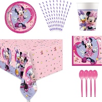 Kit para festa da Minnie Mouse - 8 pessoas