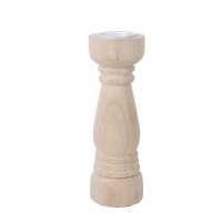 Castiçal de madeira 16,7 cm - DCasa