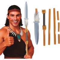 Lança desmontável estilo indígena - 120 cm