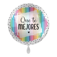 Balão 43 cm multicolorido Get Well - Premioloon