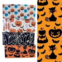 Caixa para doces de abóboras e gatos de 18 x 13,5 x 7,5 cm - Decora - 1 unidade