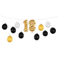 Kit de números de balões - 12 peças