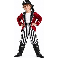 Fato de pirata corsário inglês para criança