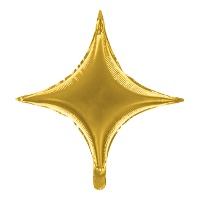 Globo metálico estrela de 4 pontas 45 cm