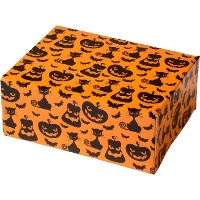 Caixa para doces de abóboras e gatos de 18 x 13,5 x 7,5 cm - Decora - 1 unidade