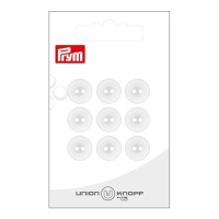 Botões brancos de 1,4 cm com dois furos - Prym - 9 unid.