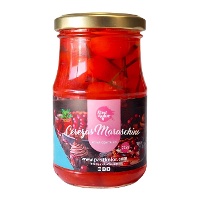 Cerejas Maraschino vermelhas com talo, 225 g - Pastkolor