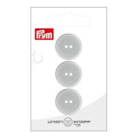 Botões cinzentos de 2 cm com dois furos - Prym - 3 unid.