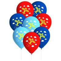 Balões de látex de aviadores 27 cm - 8 pcs.