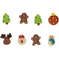 Figuras de açúcar de Natal sortidas - FunCakes - 8 unidades