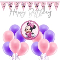 Pack de decorações para festas da Minnie Mouse - 23 peças