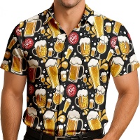 Camisa de fantasia de cerveja para homem