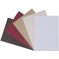 Kit de cartolinas peroladas em cores lisas quentes de 25,4 x 18 cm - Artis decor - 15 unidades