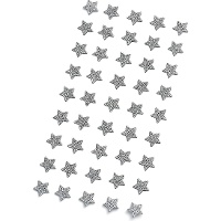 Autocolantes estrela com purpurina 0,8 cm - 45 peças