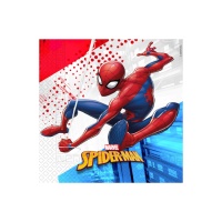 Guardanapos compostáveis do Homem-Aranha 16,5 x 16,5 cm - 20 unid.
