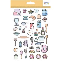 Adesivos de produtos de cozinha - 1 folha