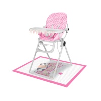 Kit cadeira alta La Granja cor-de-rosa - 2 unidades