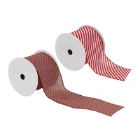 Fita decorativa de Natal com listras de 4 m - 1 unidade