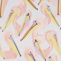 Pelicanos tela de algodão tela fina - Katia