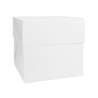 Caixa de bolo quadrada de 30,5 x 30,5 x 25 cm - Decora