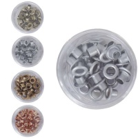 Ilhós de 0,5 cm em cores metálicas mate - Artis decor - 30 unid.