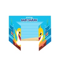 Convites para Tubarões Bebés - 8 peças