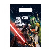 Sacos de plástico Star Wars Galaxy 22 x 16 cm - 6 unid.