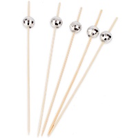 Espetos de 12 cm com bolas de discoteca - 20 unidades