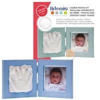 Conjunto moldura e pegada 2 molduras 25,4 x 12,6 cm cor natural - Artemio - 3 peças