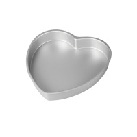 Forma de alumínio de coração de 15 x 7,5 cm - Decora