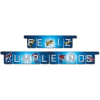 Grinalda de Feliz Aniversário Transformers 3m