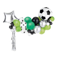 Grinalda de Balão de Futebol - PartyDeco - 53 pcs.