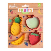 Cortadores de fruta sortidos - Decorar - 4 unidades