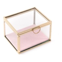 Caixa de vidro transparente 10 x 8 x 6,5 cm - DCasa